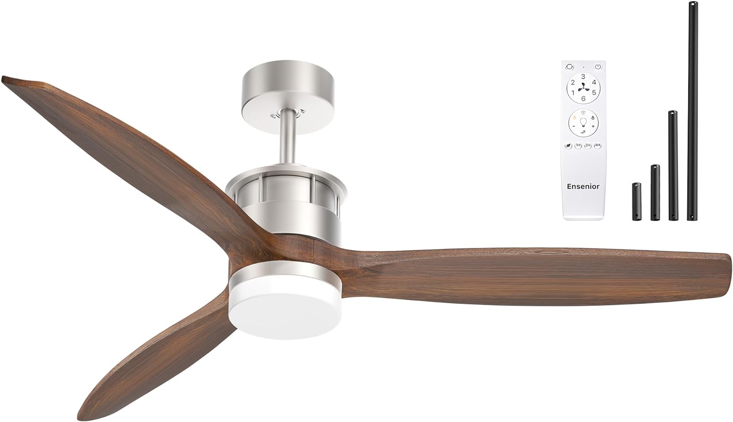 Ensenior 52’’ Wood Ceiling Fan with Light